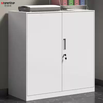 Open the door color filing cabinet iron cabinet data filing cabinet financial certificate cabinet storage cabinet with lock balcony short cabinet