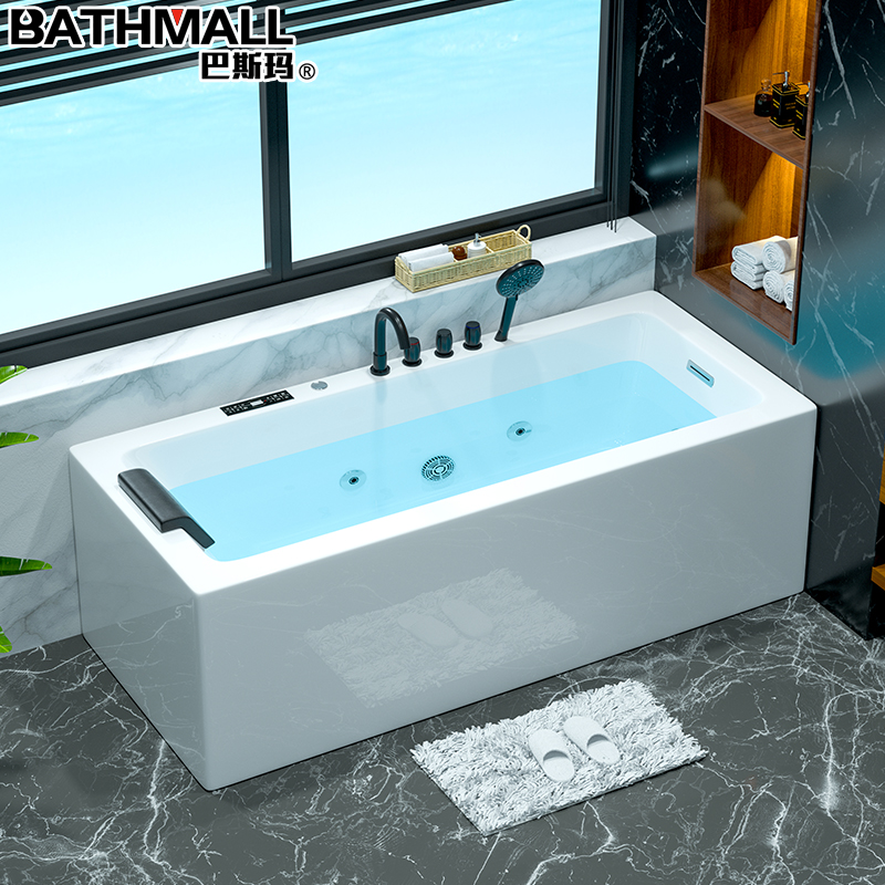 Day Style Acrylic Surf Massage Thermostatic Home Small Outdoor type Net Red Bathtub Makeup room tub 1 3m-1 7 m