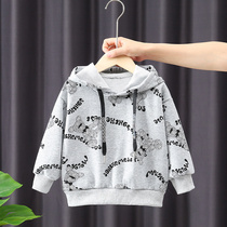 Boy Necropolis Spring Autumn 2022 New Child Ocean Gas Lianhood Autumn Clothes Clothes Baby Loose children Clothing Tide Cards