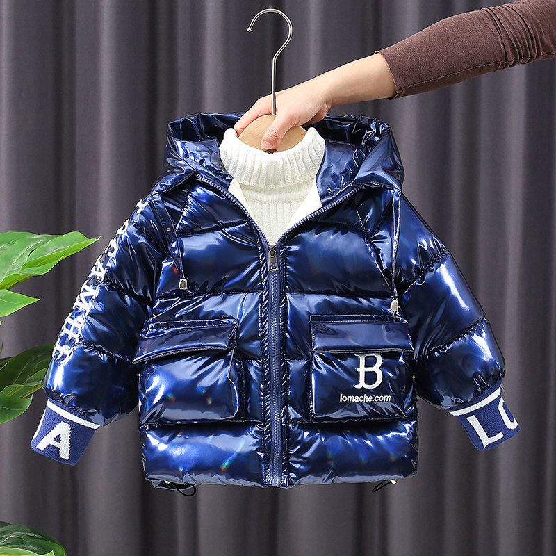 Boy cotton clothes winter clothing 2021 new children down cotton clothes The children's baby winter plus suede thickened cotton padded jacket
