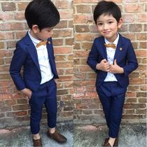 2018 spring small suit boy suit five-piece suit host flower girl dress childrens suit inventory clearance