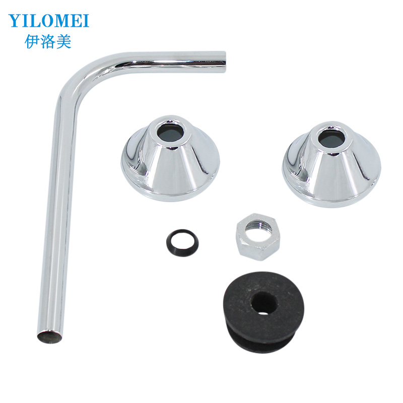 Toilet Pipe Pipe Inlet Pipe Stainless Steel Seven-Digital Pipe L-type Bending Sensor Extension Pipe Extension Accessories