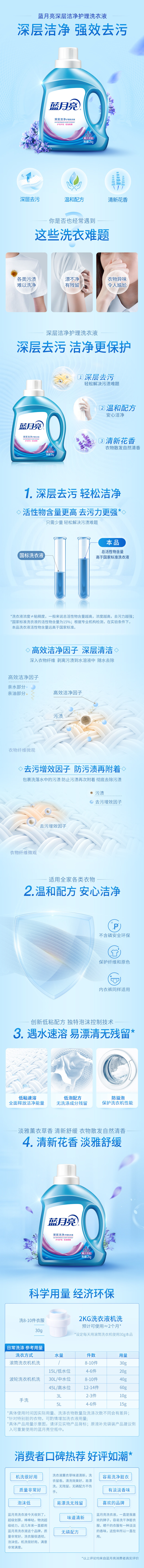 蓝月亮 洗衣液7斤 香味持久 图2