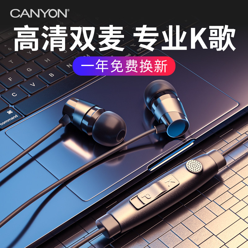 Grand Canyon National K song microphone wired mobile phone microphone dedicated singing home recording condenser microphone two-in-one