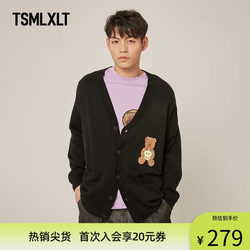 TSMLXLT ຍີ່ຫໍ້ trendy ສ່ວນບຸກຄົນ sweater ສີດໍາທີ່ບໍ່ມີເພດສໍາພັນ cardigan ຄົນອັບເດດ: ສໍາລັບຜູ້ຊາຍແລະແມ່ຍິງ