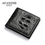 阿梵哲 Мужской бумажник, короткий модный кошелек, Таиланд, из натуральной кожи