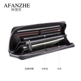 Длинный бумажник, вместительная и большая сумка с петлей на руку, маленькая сумка клатч, Таиланд, длина макси, из натуральной кожи