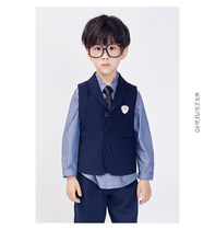 Childrens Gown Boy Flowers Boy Boy Waistcoat Suit Piano Performance Play Out Suit Suit West Suit Little Host Autumn