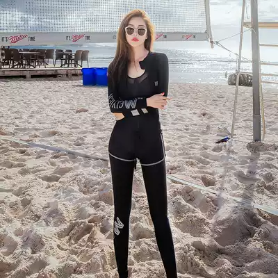 Couples diving suit sunscreen warm Korean zipper mother clothes female vacation diving surf men's swimsuit