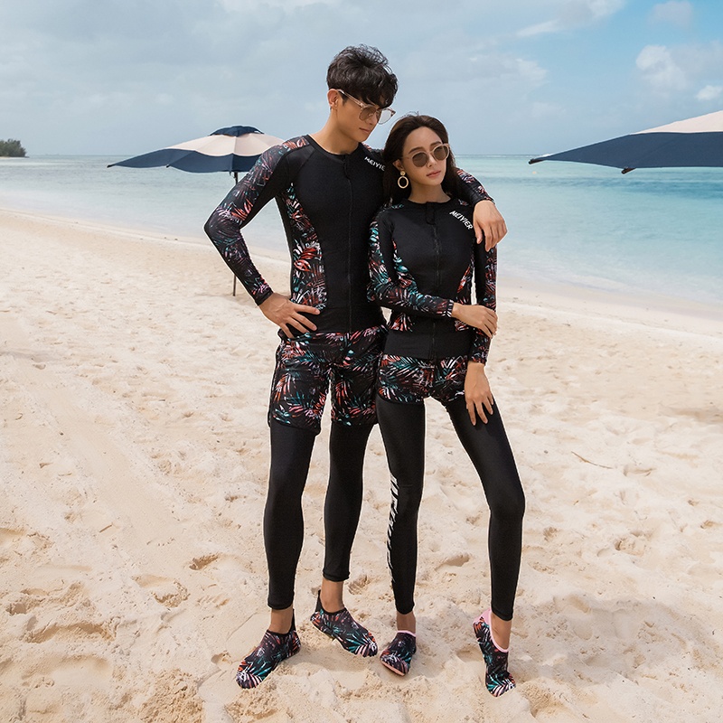 Wet suit Women's Korean diving swimsuit Long sleeve sunscreen suit Jellyfish suit women's snorkeling suit Thin quick-drying surf suit