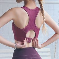 Sports Underwear Women Summer Running Shockproof Fitness Anti-Drooping Gather Yoga Vest High Strength Beauty Back Bra