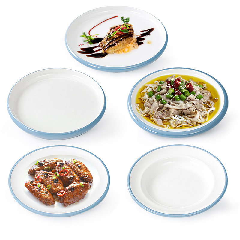 Dinner plate plate plate simulation plate plate plate dish plate plate of Dingjiao Nordic Dish Restaurant