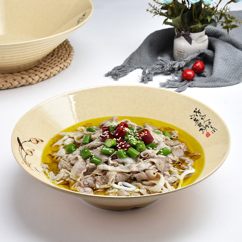 Large commercial melamine resin soup bowl bowl of fish bowl of yogurt fish bowl