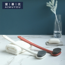 Bath Brush Soft Hair Rubbing Back God Powerful no Man rubbing brush Back Japanese style Long handle bath brushed back brush