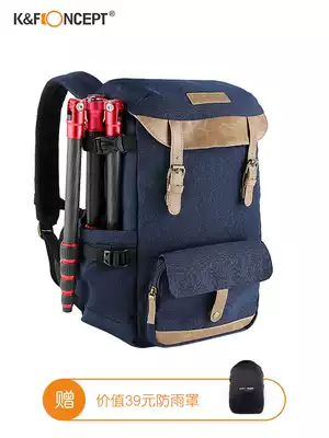 KF Concept Zall Canon camera bag double shoulder professional portable digital multi-function single eye micro monocular camera photography bag men and women portable outdoor leisure travel large capacity lens storage bag Universal