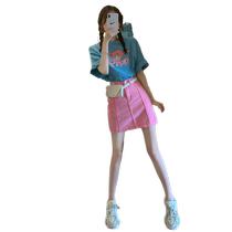 2024 summer outfits for little people: a complete set of sweet gentle street-friendly and fashionable Internet celebrity two-piece suit skirts