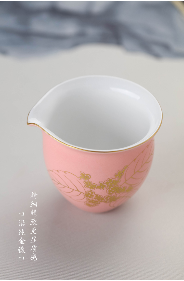 Bright tastes all hand - made gold picture fair keller jingdezhen kung fu tea set heat a large portion of a single well cup of tea