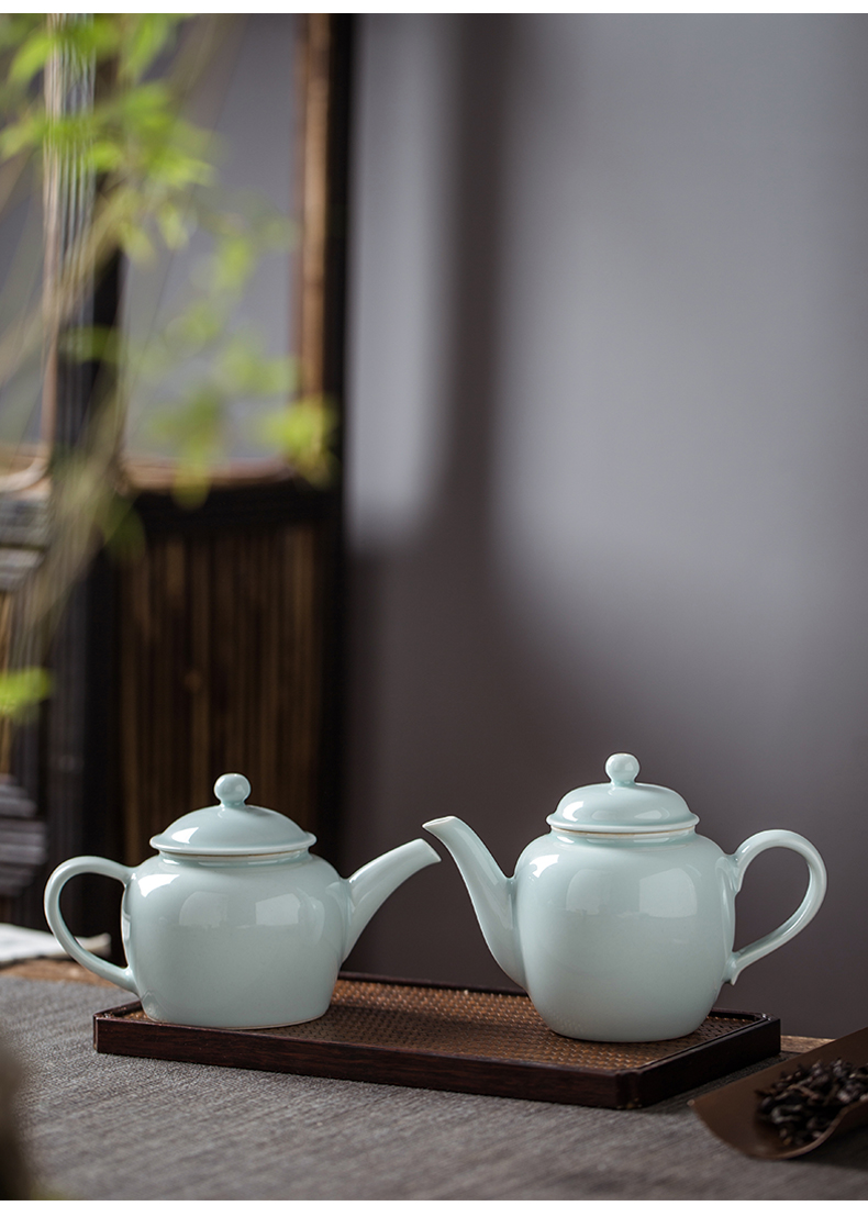 Checking out ceramic teapot single pot of single jingdezhen kung fu tea set heat large capacity ball hole single teapot