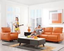 Chivas First Class Official Store Luxury Leather Electric Sofa Line Same Furniture Chivas 50110