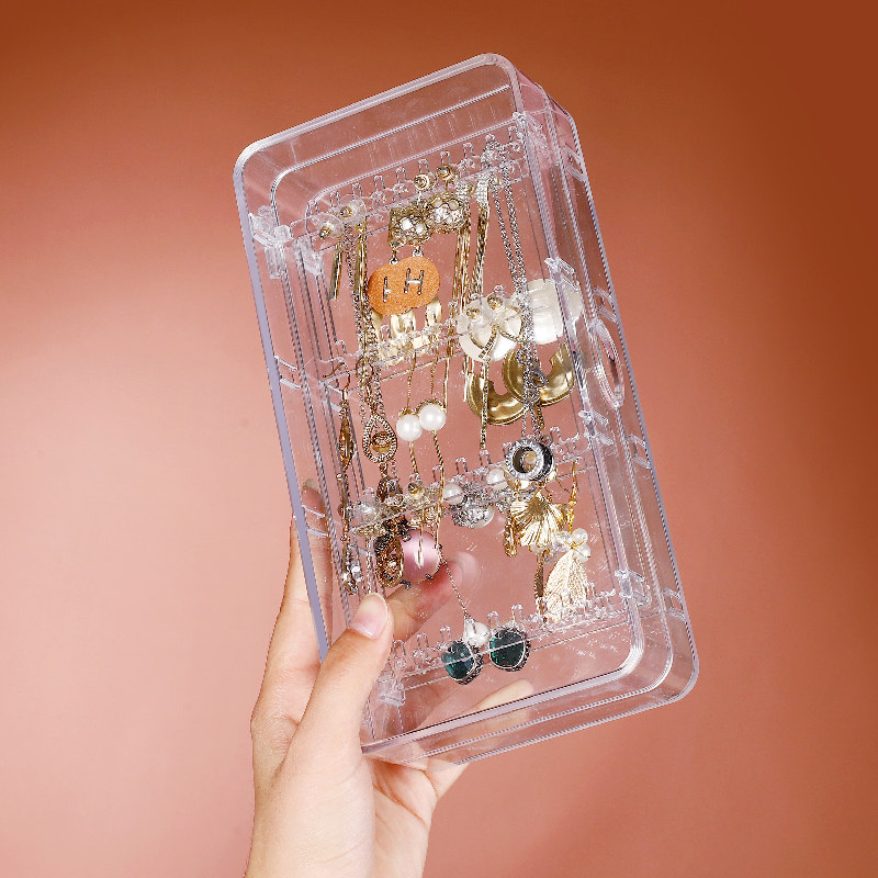 Desktop Makeup Desk Home Dorm Jewellery Delicate Display Earrings Hanging Rack Sub Transparent Necklace Earnemy Ear Accessories