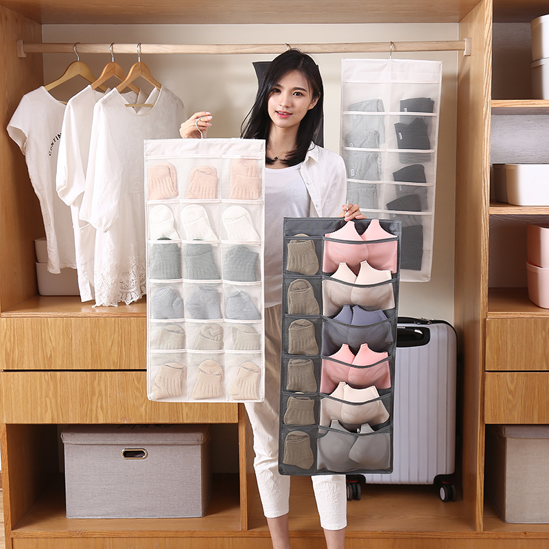 Cloth Art Underwear Cashier Bag Hung Bag Home Wall Hanging Bra Socks Storage Bag Wardrobe Dorm Room Suspended