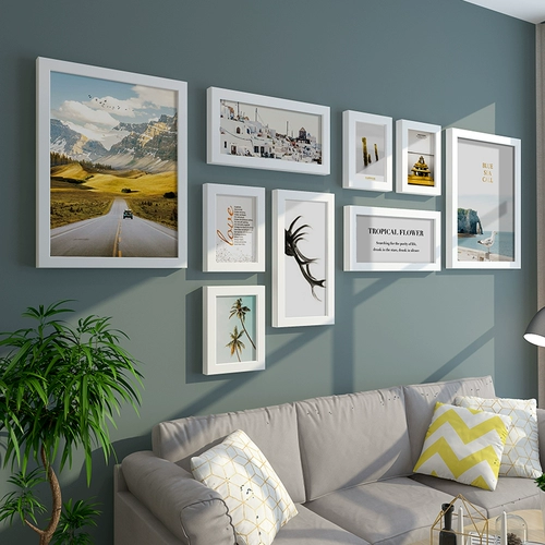 Современный диван, фотография, свежая настенная фоторамка