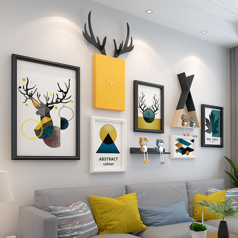 Creative living room wall decoration sofa background wall pendant simple bedroom room wall wall decoration wall decoration