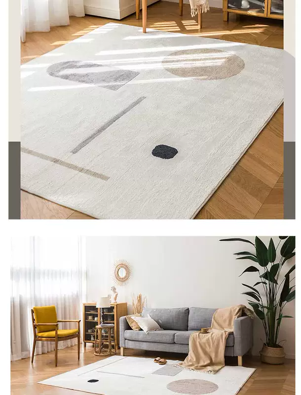 Thảm phòng khách Bắc Âu hiện đại tối giản bàn cà phê thảm phòng ngủ dày nhà đầu giường chăn tùy chỉnh mat - Thảm