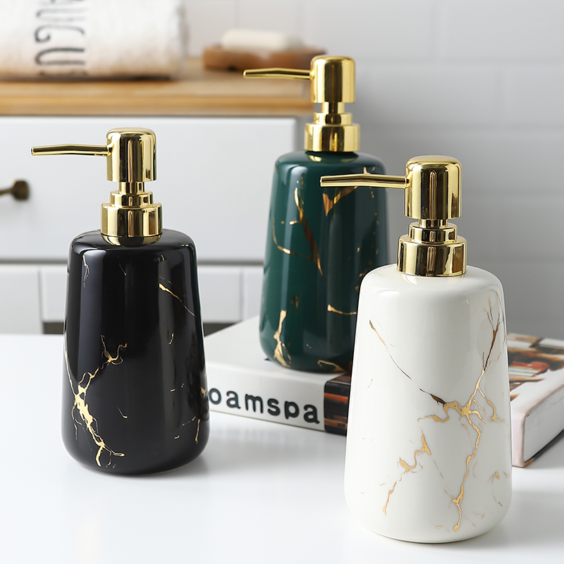 Light Extravagant board room INS bathroom body lotion Bath Lotion Bottle LOTION PRESS BOTTLE DRESSING ROOM CERAMIC HANDWASHING LIQUID BOTTLE