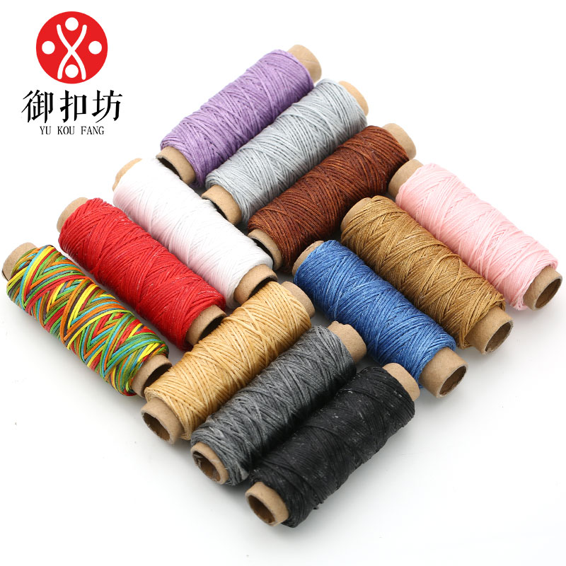 Colour Bound Flat Wax Line Handmade Diy Woven Thick Wire Leather Thread Sewn Shoes Repair Shoes Line Steering Wheel Sleeve Hand Stitches