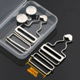 Металлический комбинезон, регулируемая пряжка, джинсы, аксессуар, эффект подтяжки