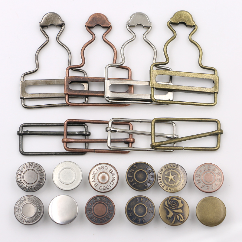 Metal baby bag Pants buttons Sling buckle hook Adjustable buckle Gourd buckle Jeans buttons Accessories snaps