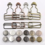 Металлический комбинезон, регулируемая пряжка, джинсы, аксессуар, эффект подтяжки