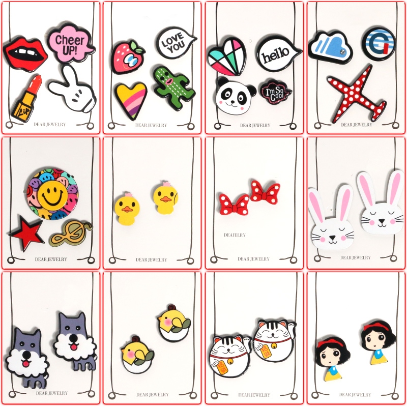 Cartoon clothes decorative buttons brooch button
