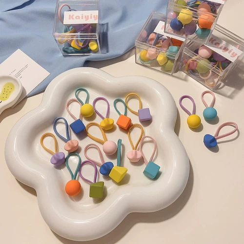 Детская ткань, эластичная безвредная резинка для волос, не повреждает волосы