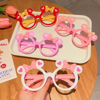 Children's lensless glasses frame photo decorations