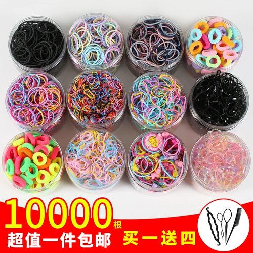 Детский одноразовый безвредный эластичный аксессуар для волос, резинка для волос, не повреждает волосы