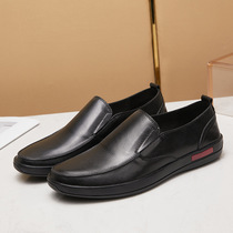 High-end Naipla trendy brand Keda low-price all-leather mens casual shoes flat-soled feet comfortable breathable and slim