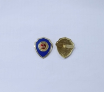 Old stock 1980s old-fashioned shoulder emblem last century collection badge souvenir