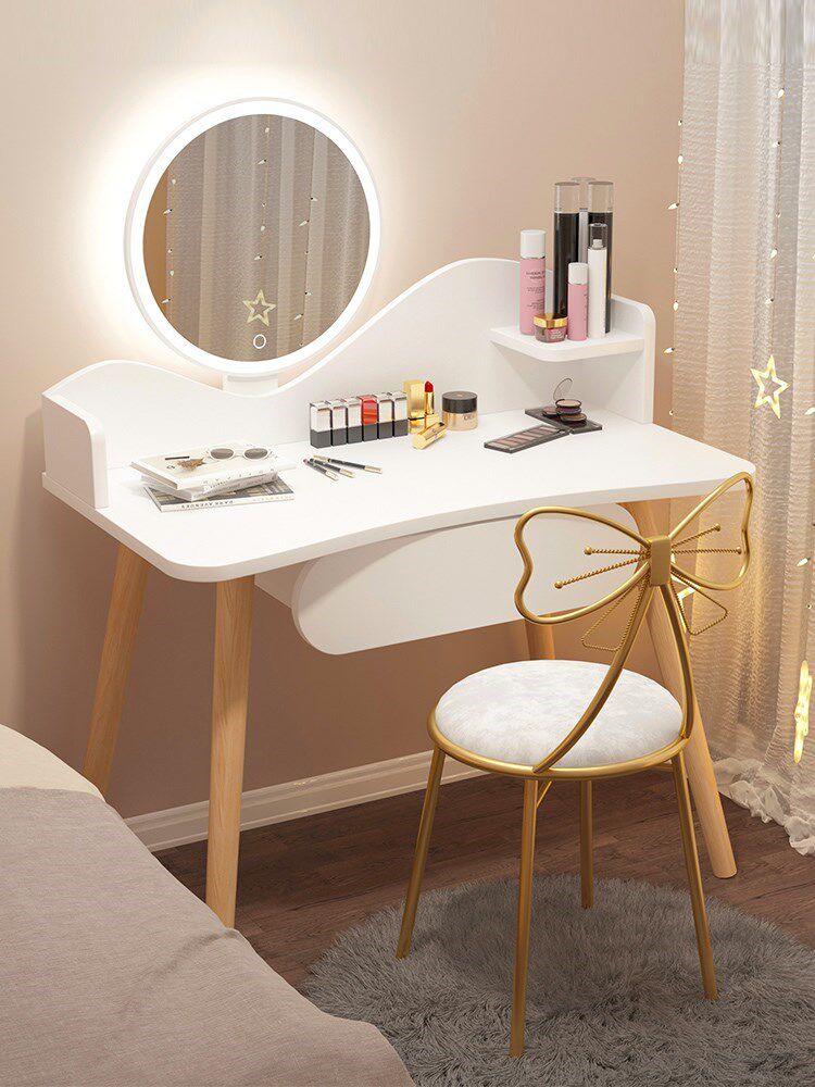 Dressing table bedroom modern minimalist dressing table storage cabinet one simple small net red ins light luxury dressing table