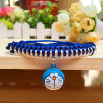 Cartoon dog bell Collar Lanyard Pet bell Necklace Teddy pet cat Bow tie Dog jewelry Cat bell