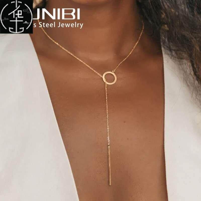 luxury long chain necklace for women – elegant wedding jewelry