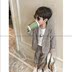 Chàng trai Xuân Thu Set New Boy Suit Coat 2019 Fall Childrens Giải trí hai mảnh bộ không khí. 