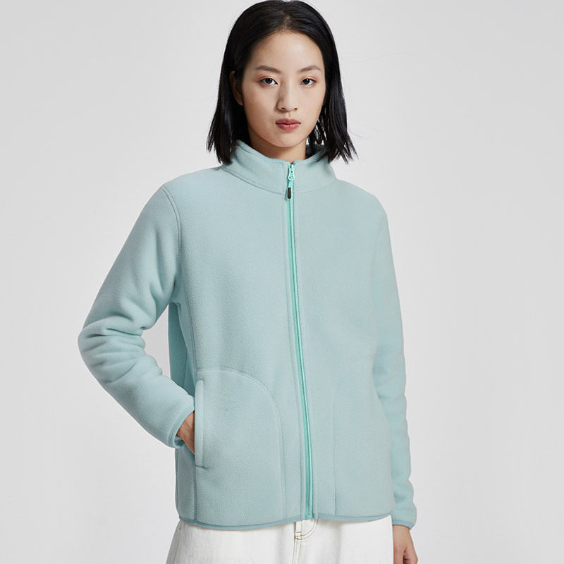 New catch clothing male and female lovers Autumn Winter Outdoor Plus Suede Thickened Warm Upright Collar Coral Suede Jacket Blouse-Taobao