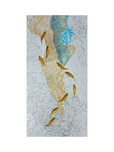 Новые мозаичные пазлы в китайском стиле, мозаика, входные декоративные картины, подвесные картины, фоновые стены, мозаичные фрески, виллы