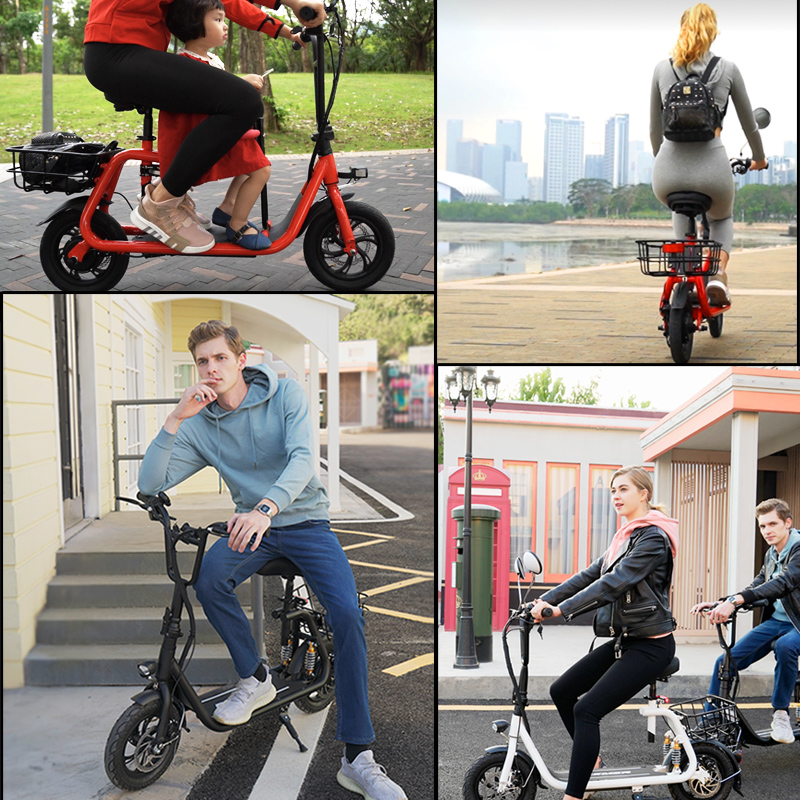 Bremer electric scooter small electric car folding lithium battery parent-child male and female riding battery car