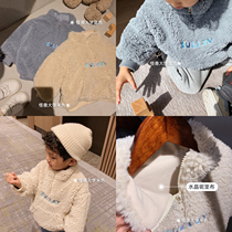 Bean Jia Ma winter velvet childrens joint boys and girls baby coat