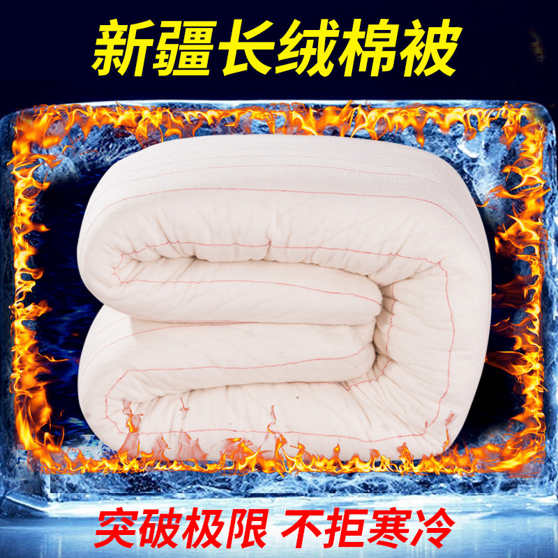 Xinjiang handmade cotton quilt padded quilt winter quilt padded warm cotton double cotton quilt core 10kg single winter