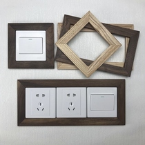 Switch protective cover three with nine-hole sockets Nordic style ins anti-baby open and childrens seat post decoration