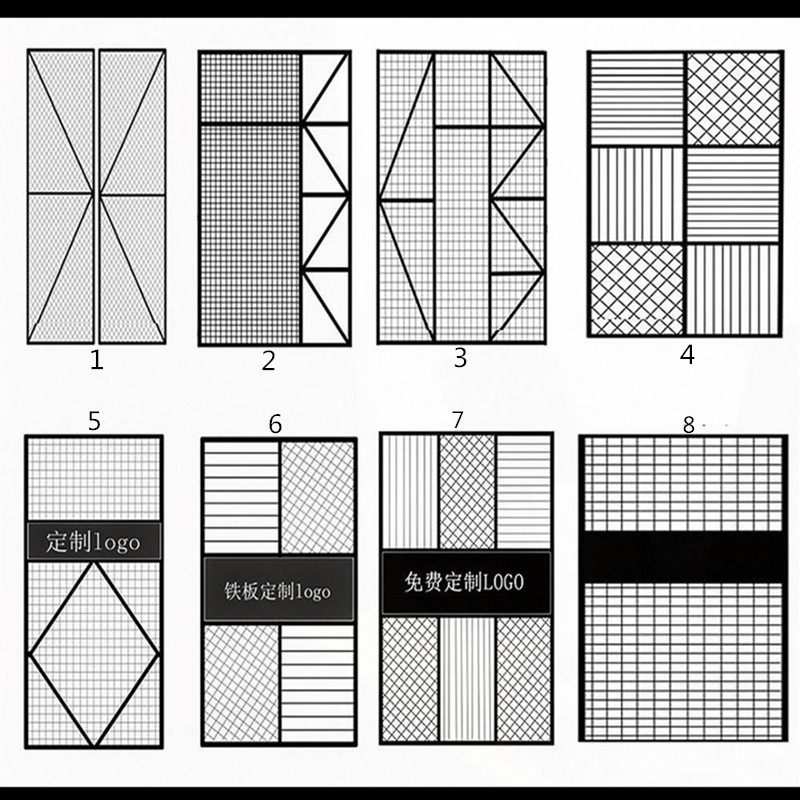 Decoration Background Wall With Frame Barbed Wire Industrial Wind Hotel Iron Art Screen Partition Hollowed-out Diamond Small Mesh Suspended Ceiling